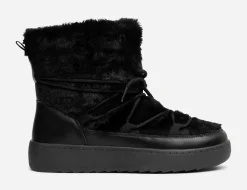 ATTITUDE ,Varmfodrade boots med snörning