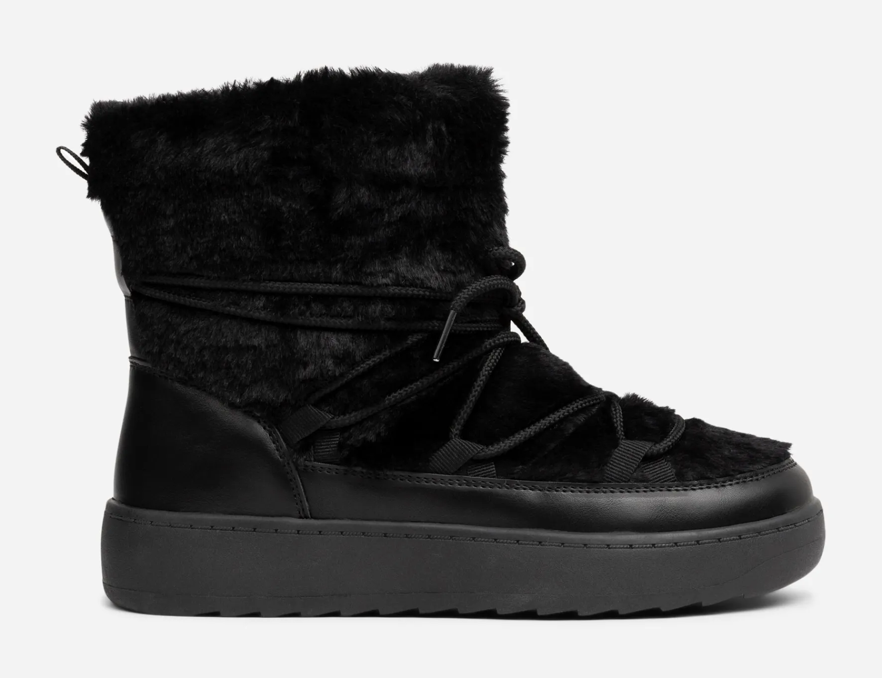 ATTITUDE ,Varmfodrade boots med snörning