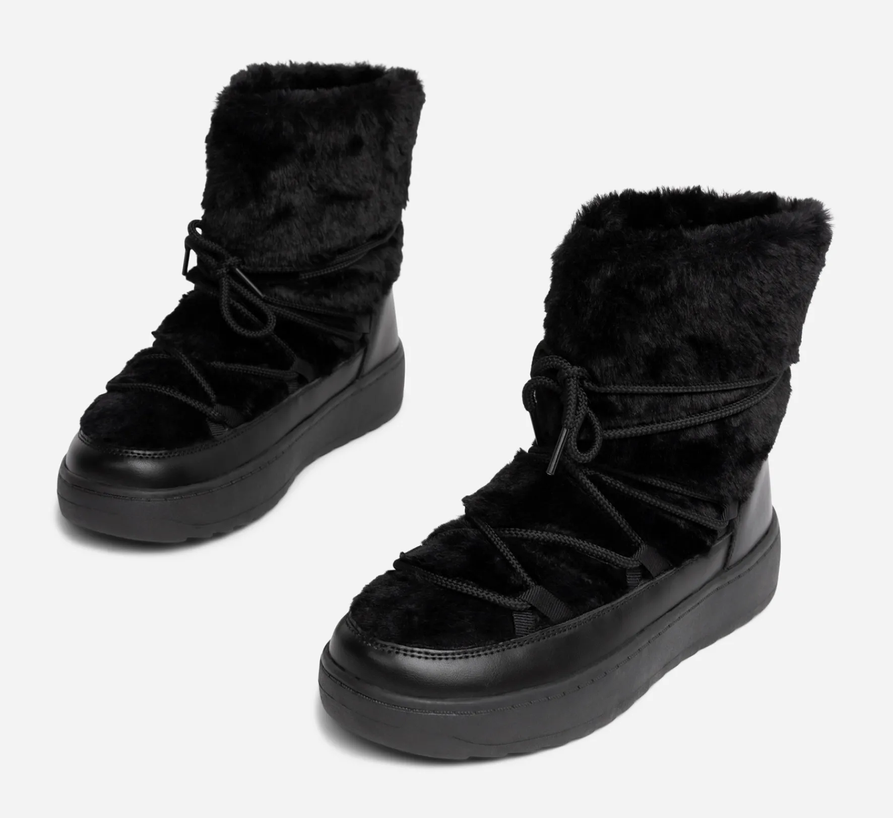 ATTITUDE ,Varmfodrade boots med snörning