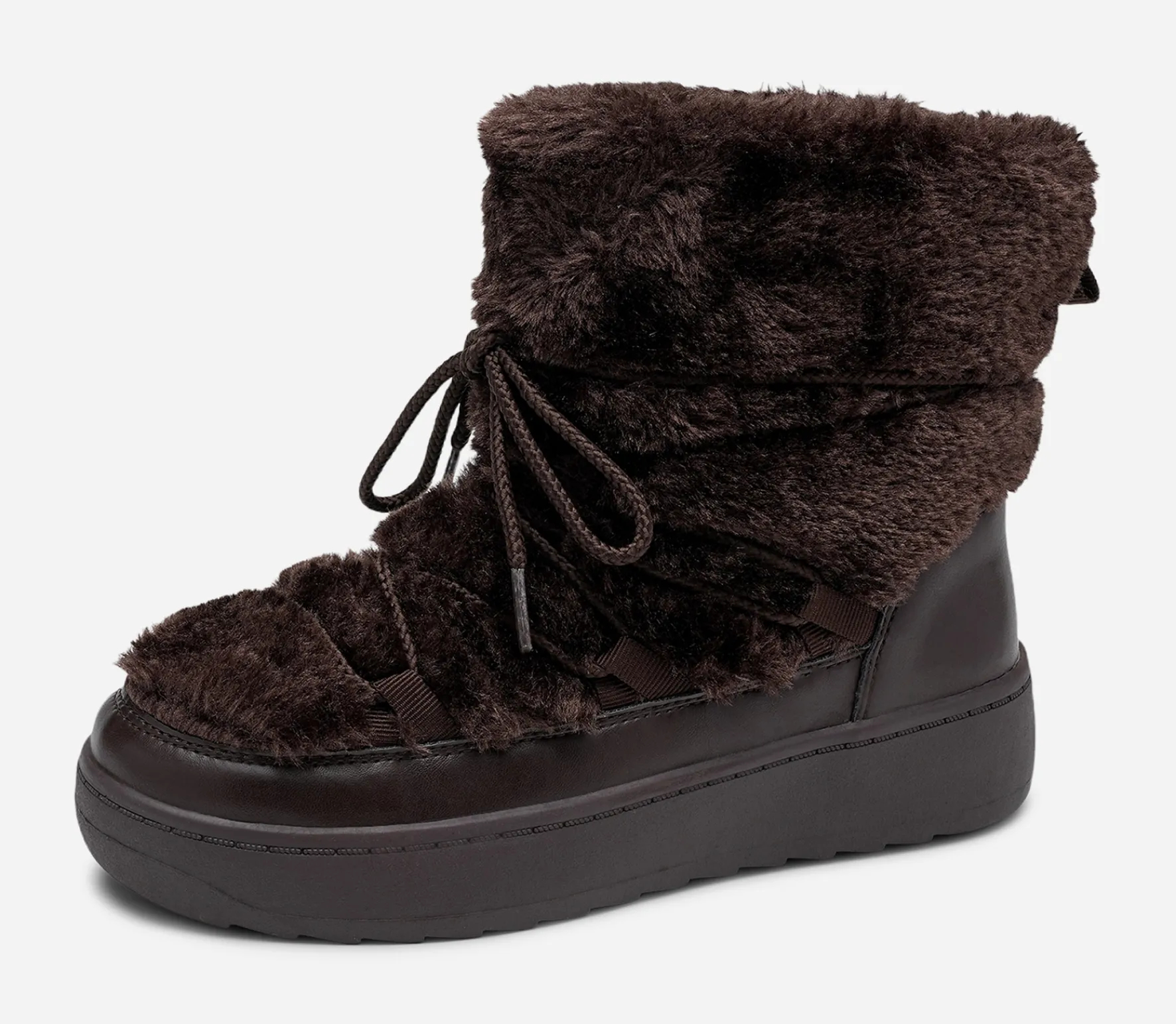 ATTITUDE ,Varmfodrade boots med snörning