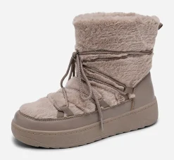 ATTITUDE ,Varmfodrade boots med snörning