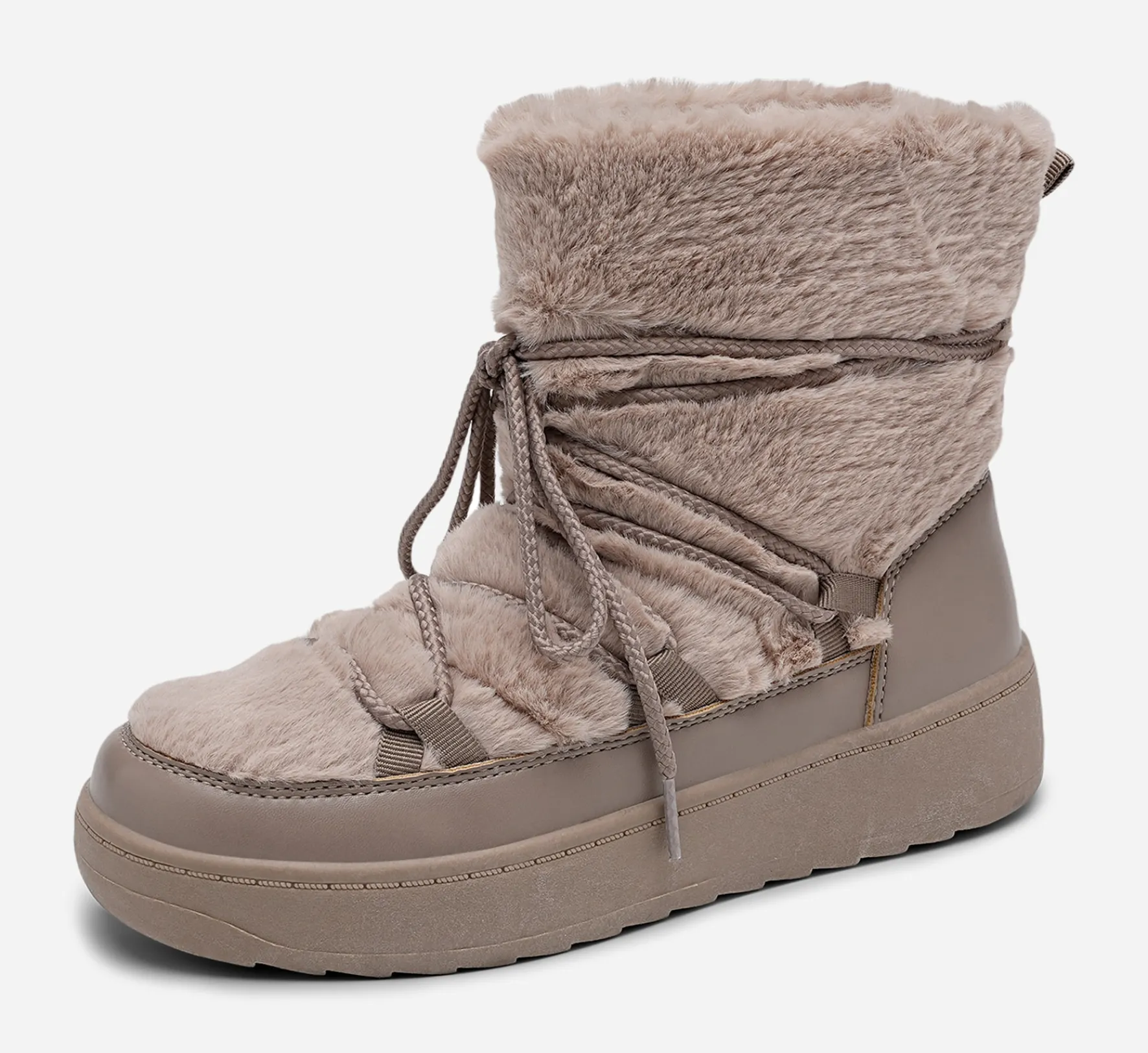 ATTITUDE ,Varmfodrade boots med snörning