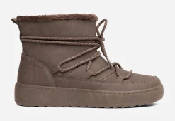 ATTITUDE ,Varmfodrade boots med snörning