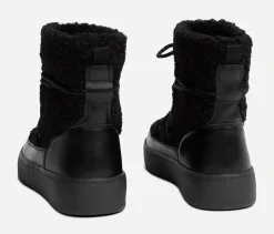 ATTITUDE ,Varmfodrade boots med snörning