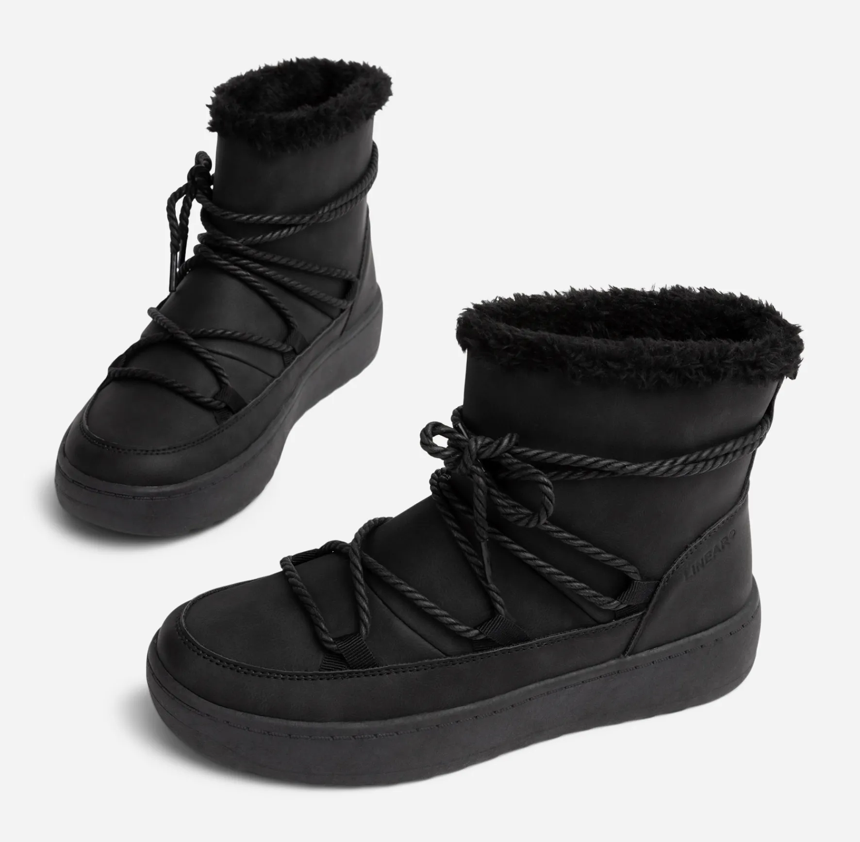 ATTITUDE ,Varmfodrade boots med snörning