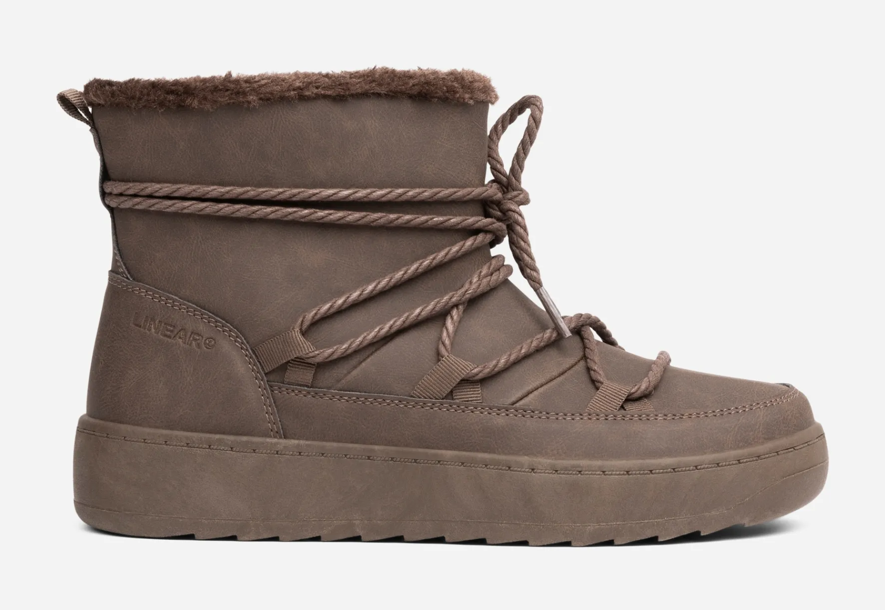 ATTITUDE ,Varmfodrade boots med snörning