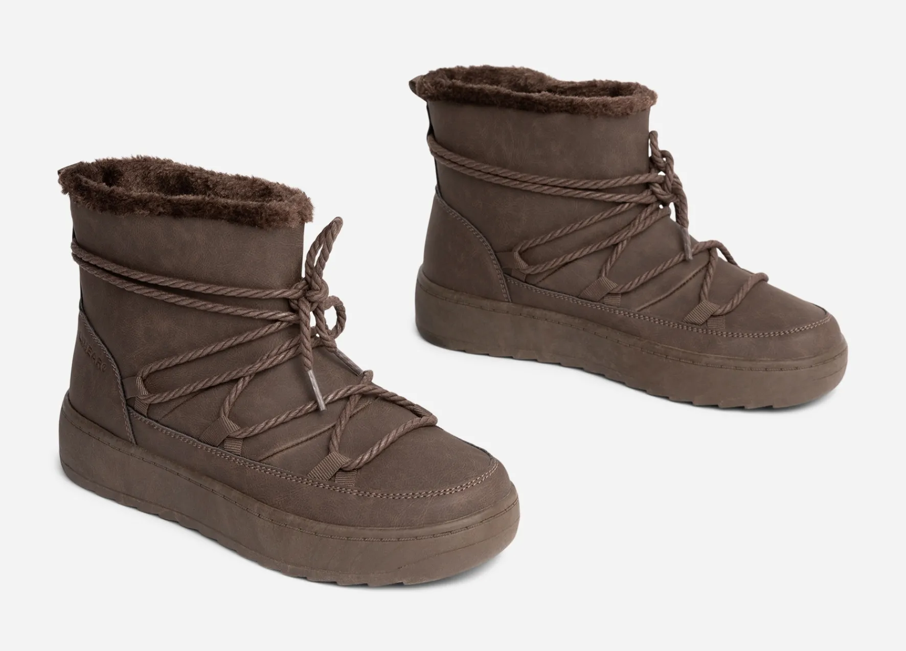 ATTITUDE ,Varmfodrade boots med snörning