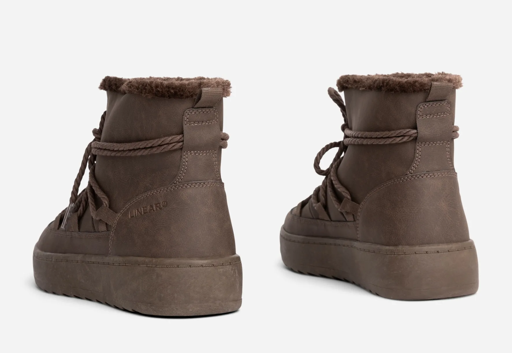 ATTITUDE ,Varmfodrade boots med snörning