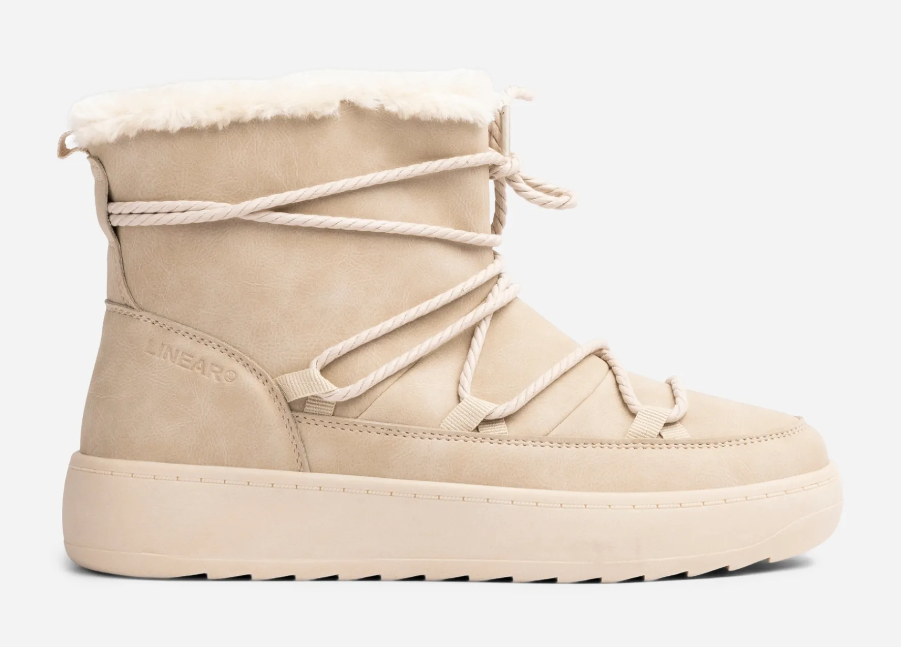 ATTITUDE ,Varmfodrade boots med snörning