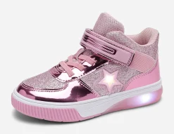 Barn DINSKO ,Blinkande höga sneakers