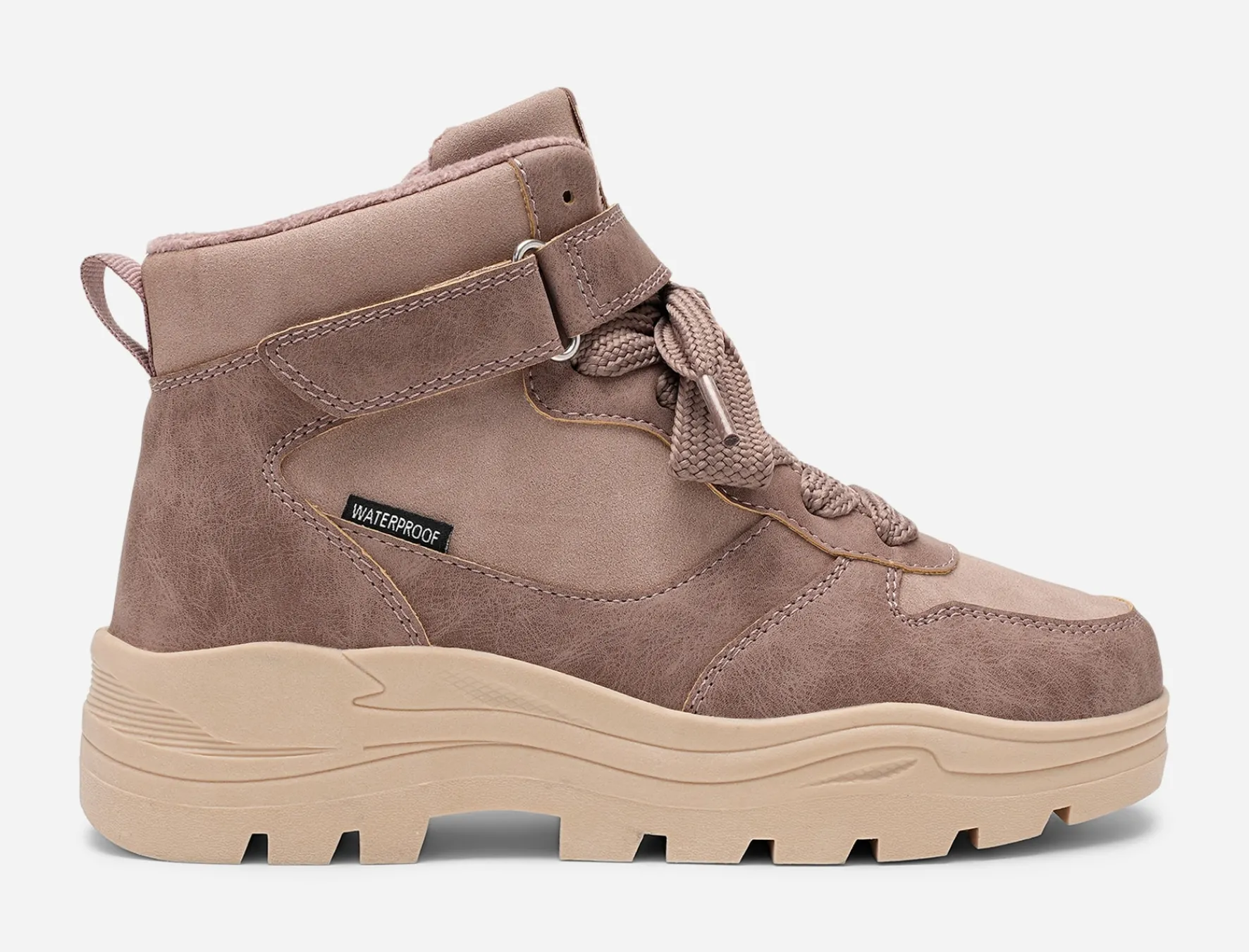 Barn DINSKO ,Fleecefodrade höga sneakers waterproof