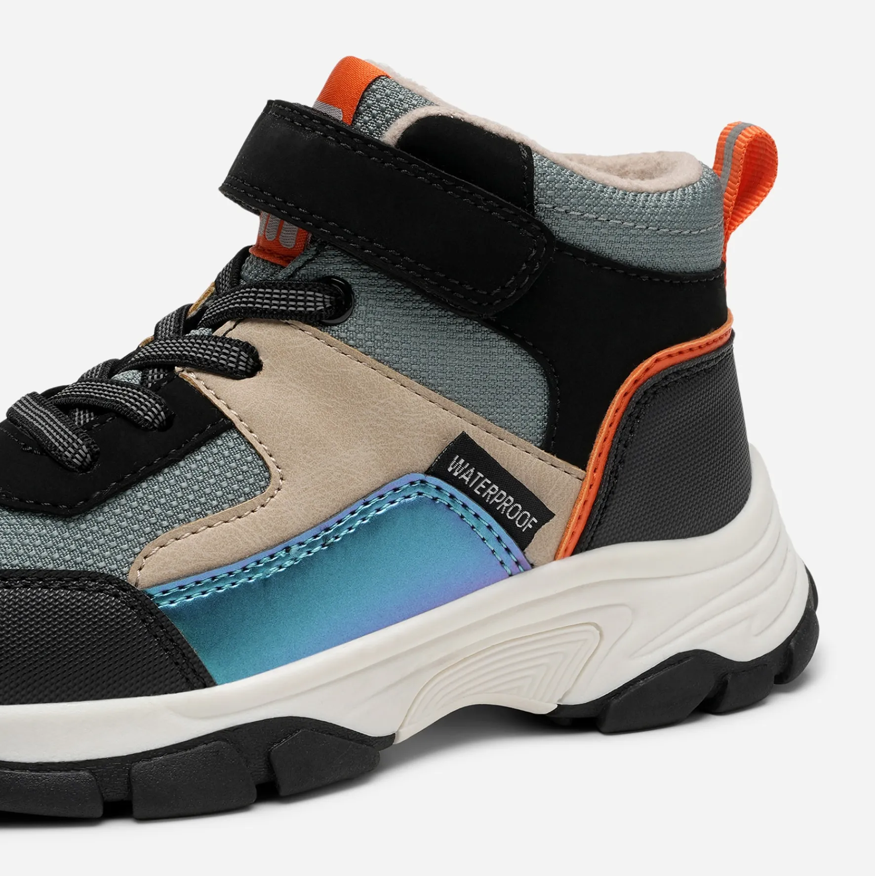 Barn DINSKO ,Fleecefodrade höga sneakers waterproof