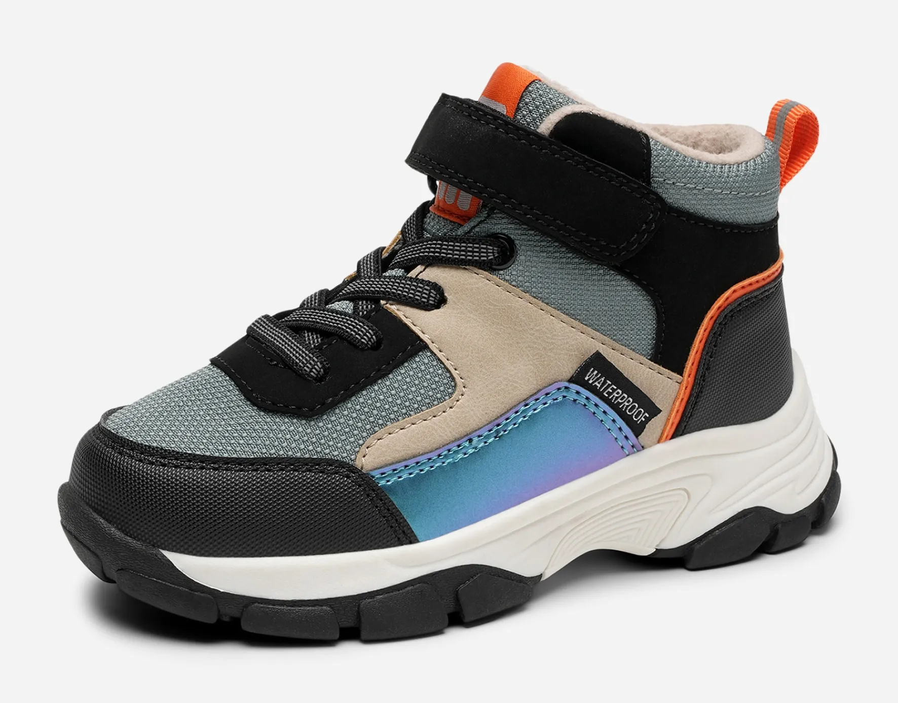 Barn DINSKO ,Fleecefodrade höga sneakers waterproof