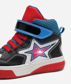 Barn DINSKO ,Höga sneakers med blinkande sula