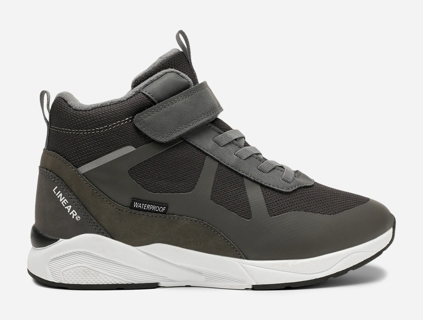 Barn LINEAR ,Fleecefodrade höga sneakers waterproof