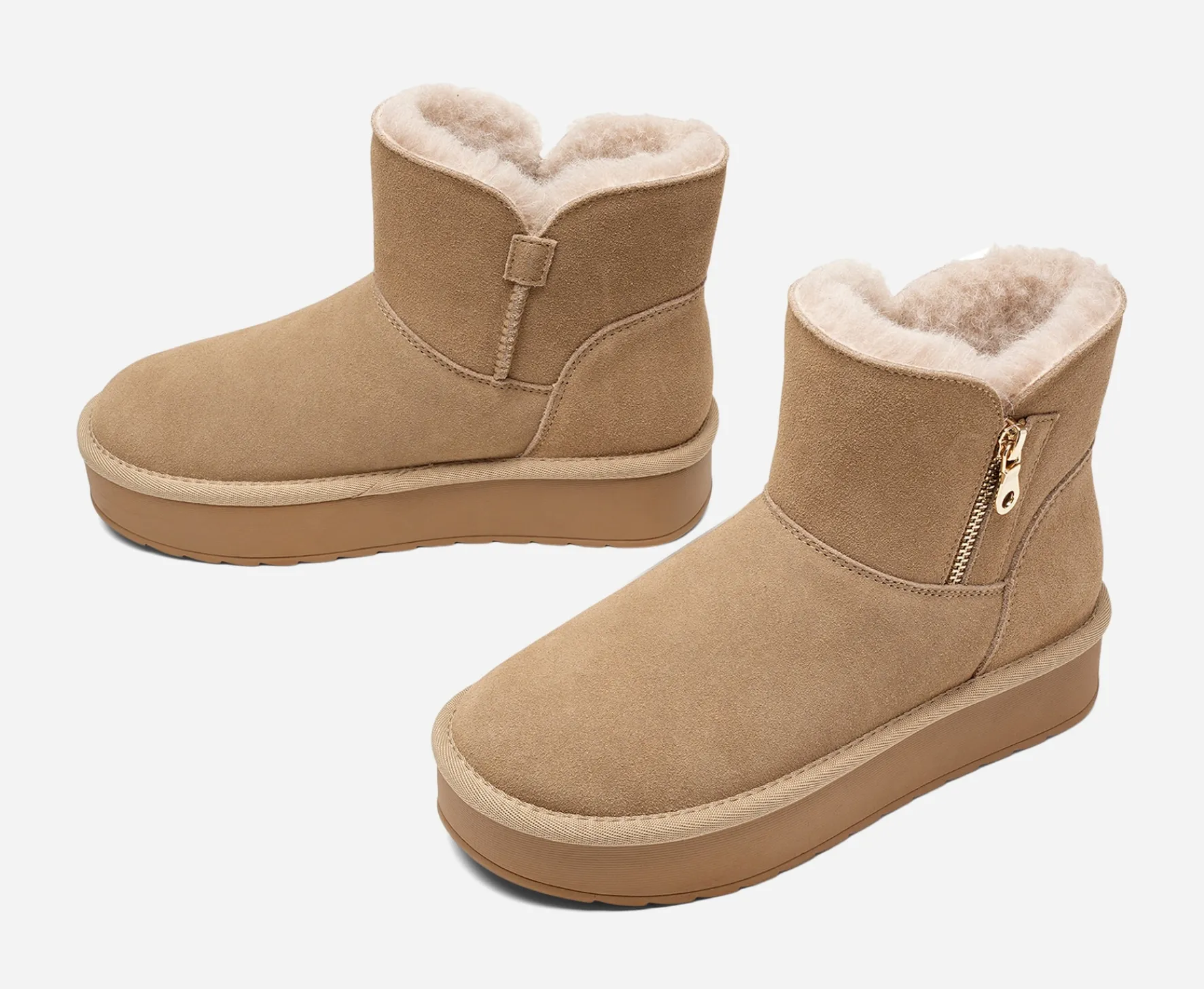 PACE ,Varmfodrade boots med dragkedja