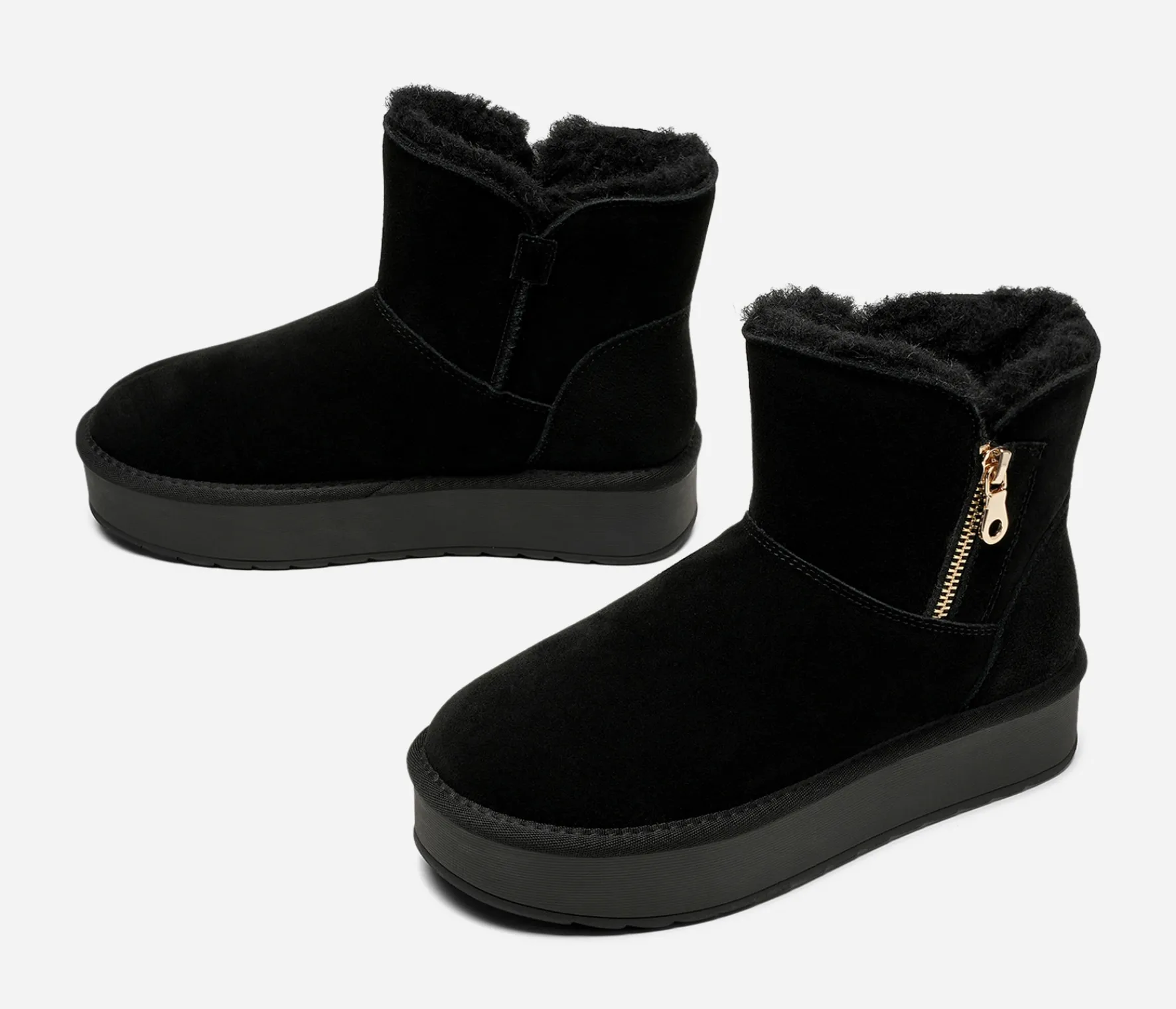 PACE ,Varmfodrade boots med dragkedja