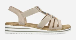 RIEKER ,Sandaler med remmar