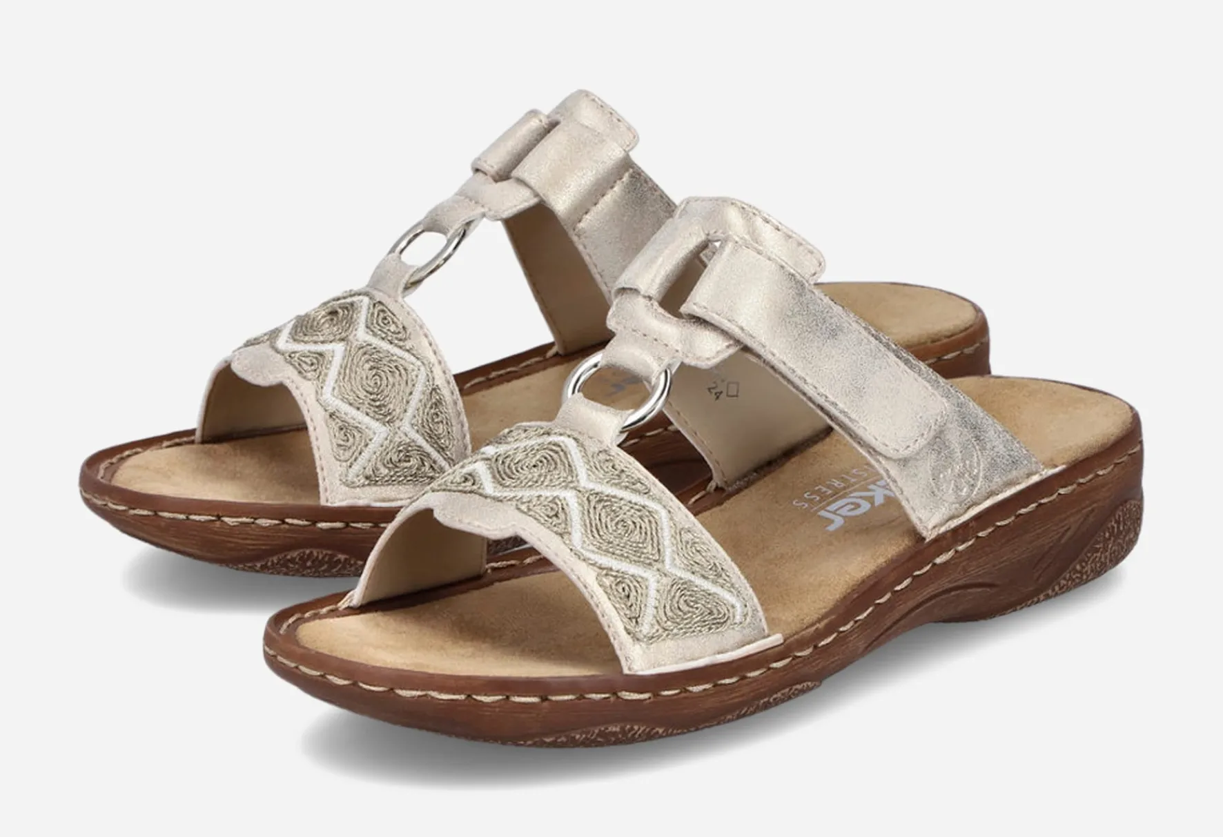 RIEKER ,Sandaler med remmar