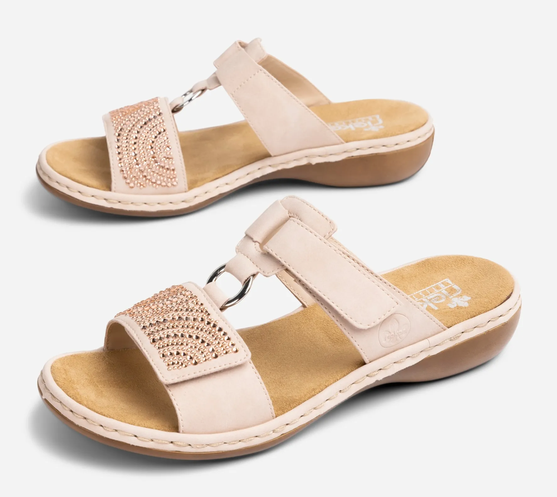 RIEKER ,Sandaler med remmar