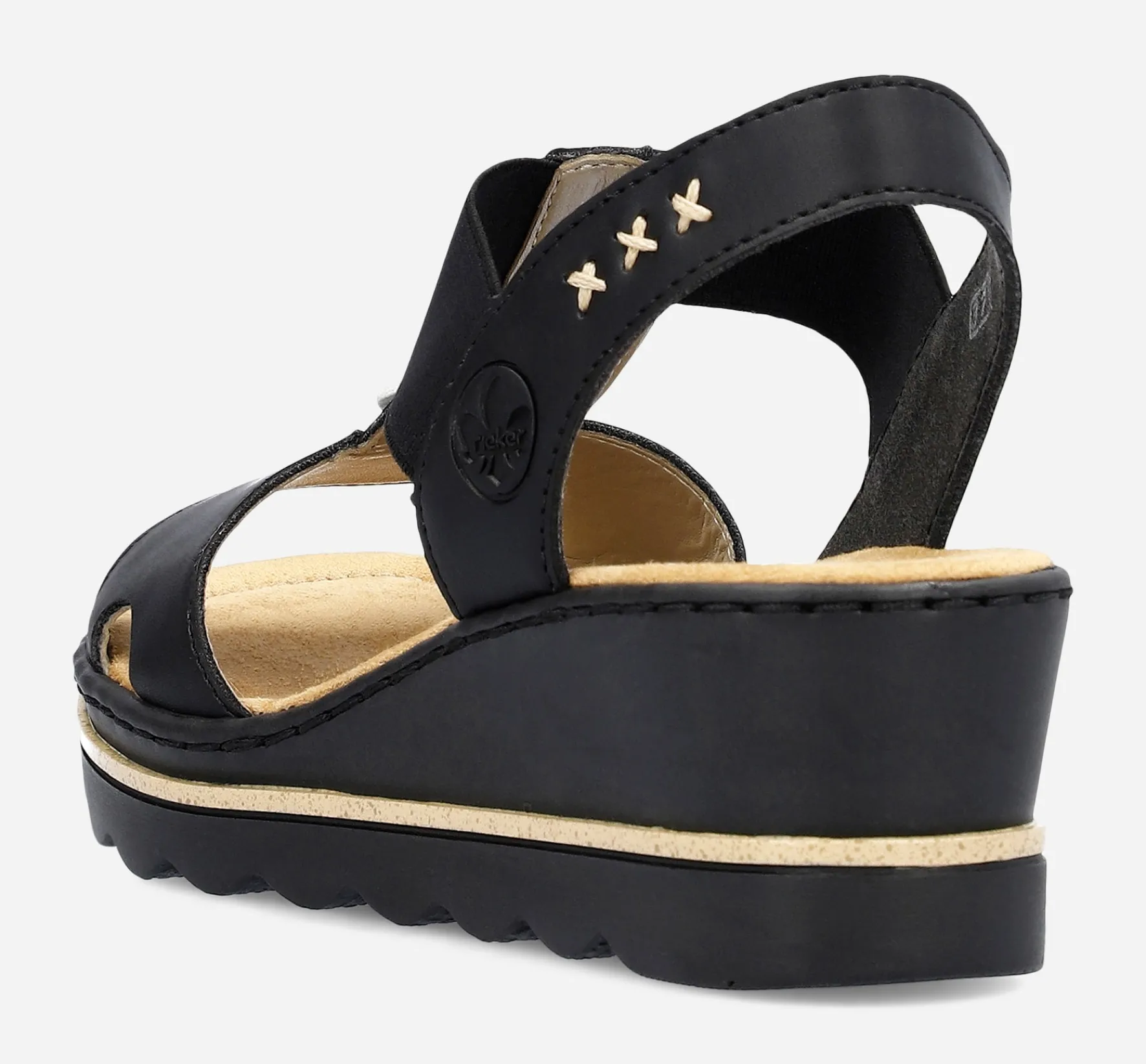 RIEKER ,Sandaletter med remmar