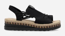 RIEKER ,Sandaletter med remmar