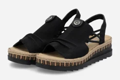 RIEKER ,Sandaletter med remmar