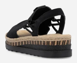 RIEKER ,Sandaletter med remmar