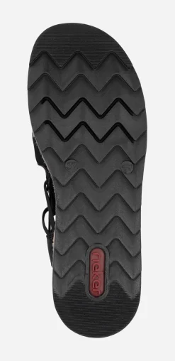 RIEKER ,Sandaletter med remmar