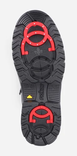 RIEKER ,Varmfodrade boots med inbyggd brodd