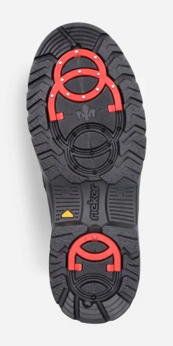 RIEKER ,Varmfodrade boots med inbyggd brodd