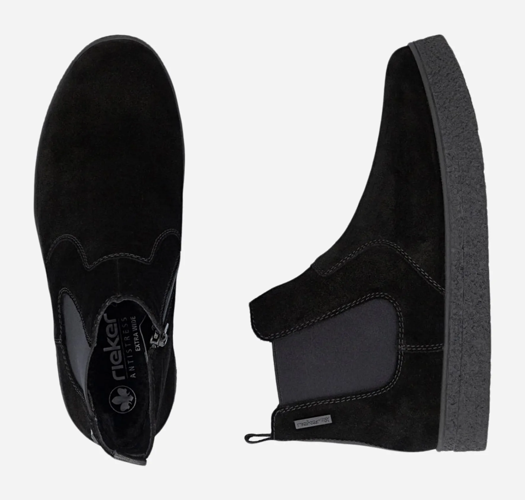 RIEKER ,Varmfodrade boots med dragkedja