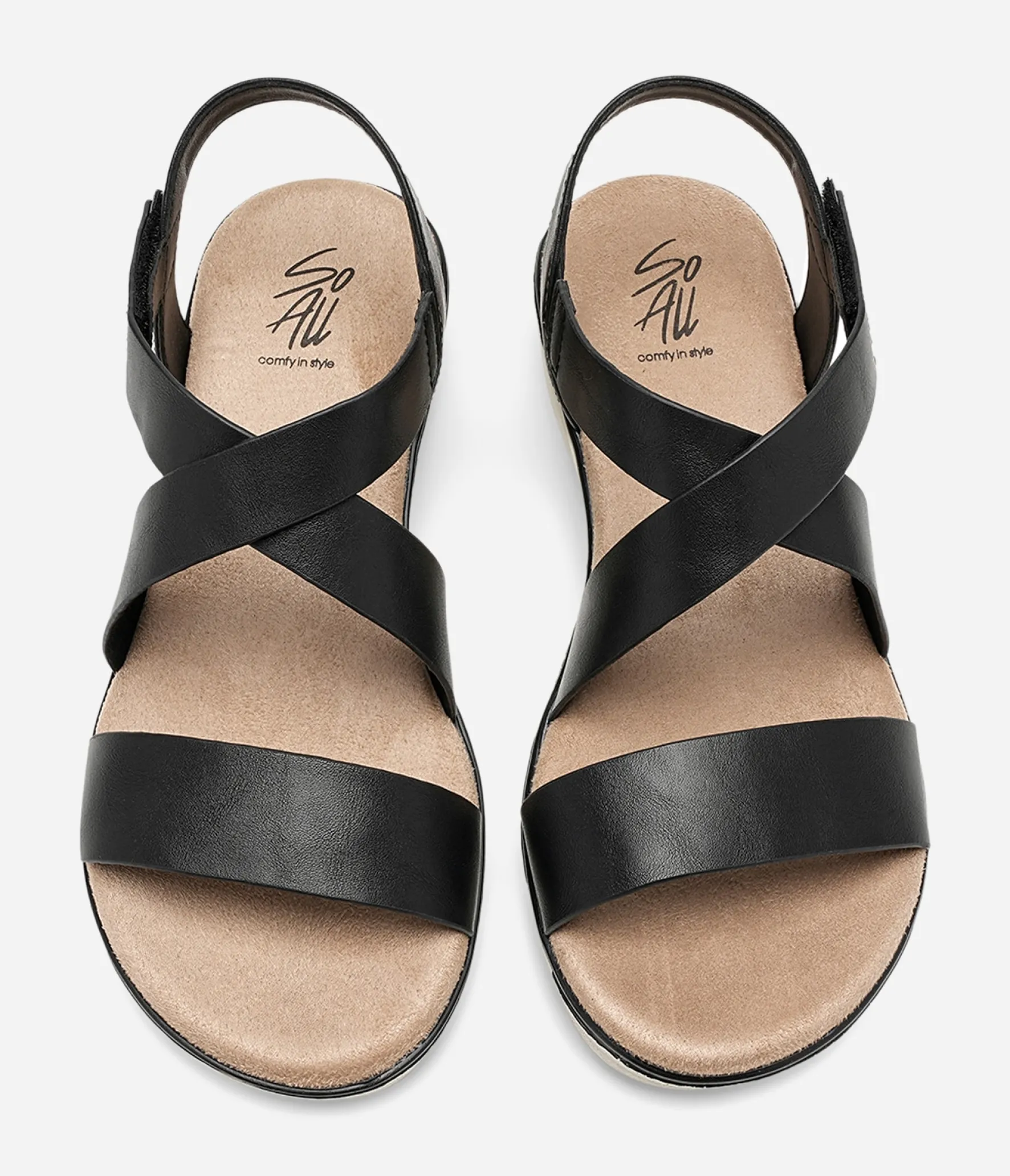 SO ALL ,Sandaler med remmar