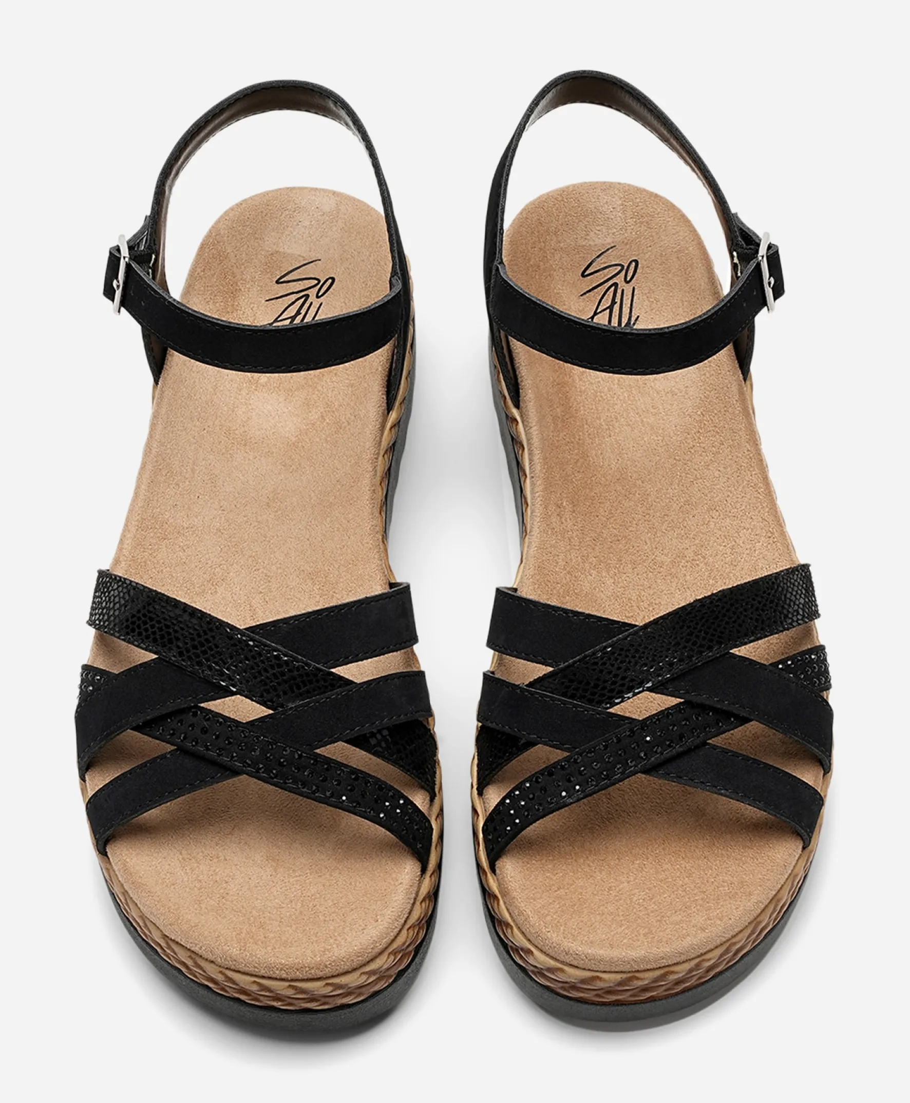 SO ALL ,Sandaler med remmar